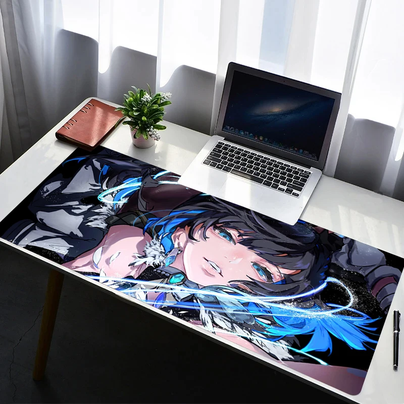 

Mouse Pad Laptop Non Slip Extended Desktop Mouse Mat PC Anime HD Keyboard Pad G-genshin Impact Yelan Gaming Accessories Mousepad