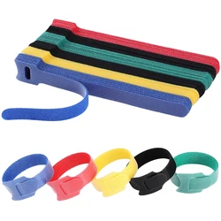 10/30/50PCS Reusable Cable Organizer Ties Mouse Earphones Wire Management Nylon Cable Ties Loop Wrap Zip Hoop Bundle Tape Straps