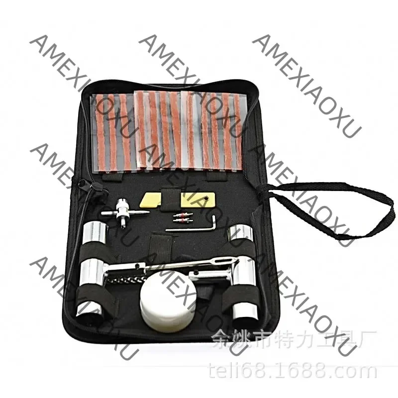 46/62 Pcs Set Car Tire Repair Tool Tire Repair Kit Studding Tool Set Auto Bike Tire Repair Puncture Plug Garage Car Accessories