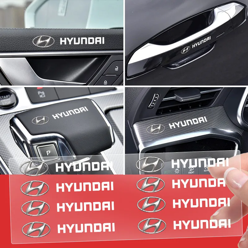 현대 i30 Ix35 KONA Encino Solaris Azera Grandeur Ig Accent Sa 액세서리 용 3D 금속 자동차 스타일링 바디 장식 스티커