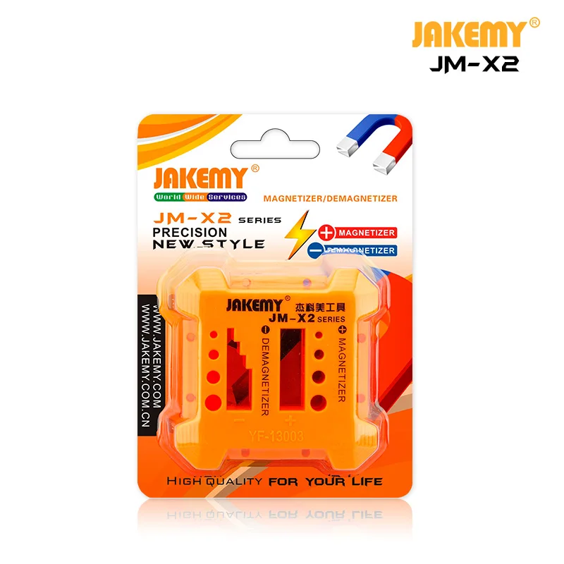 JAKEMY JM-X2 Multi Holes Site Magnetizer Demagnetizer Degaussing Tools for Screwdriver Tips Bits