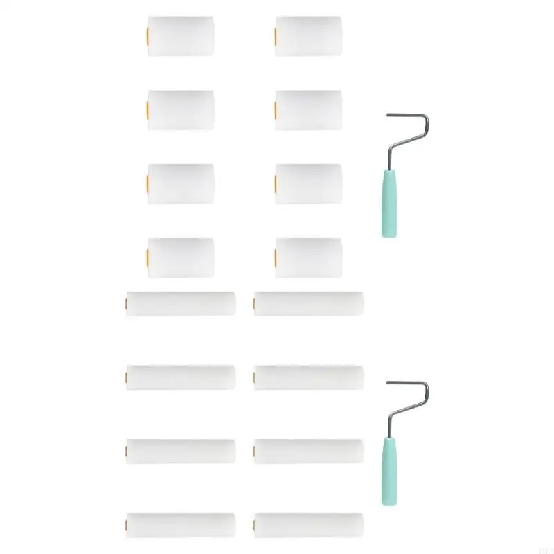 4xfd 9pcs Pequeno rolo espuma Conjunto