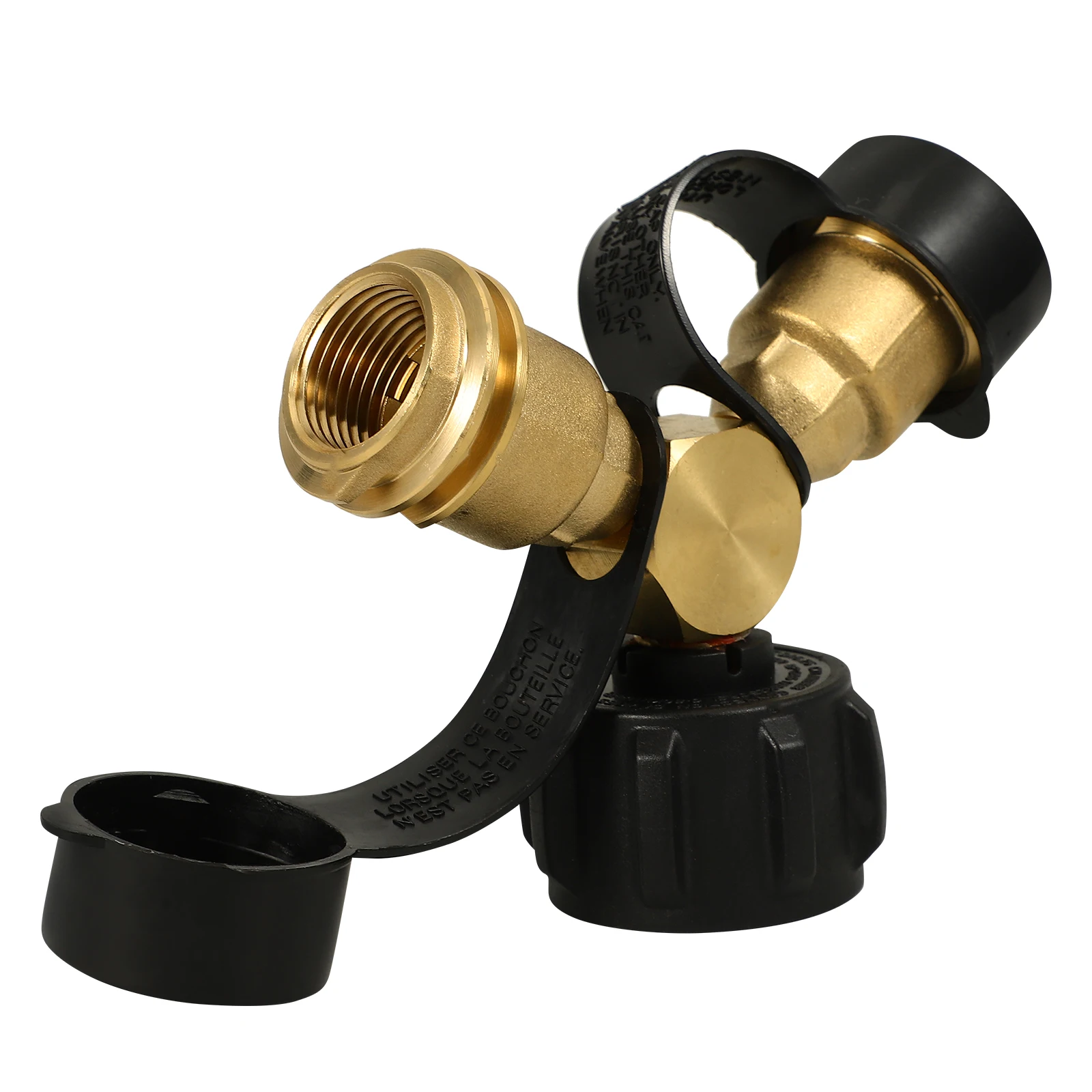 

Propane Adapter Stove Splitter Y type Separator for Grill Burner Camping Tee Connector Brass Regulator Tank Kitchen