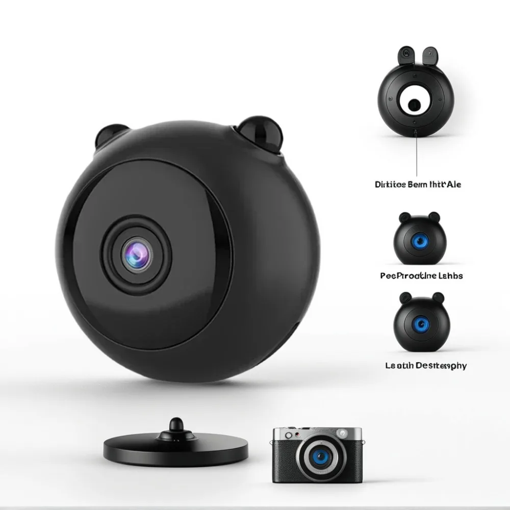 

1080P WiFi Security Camera - Wireless Infrared Monitor with Private Mode