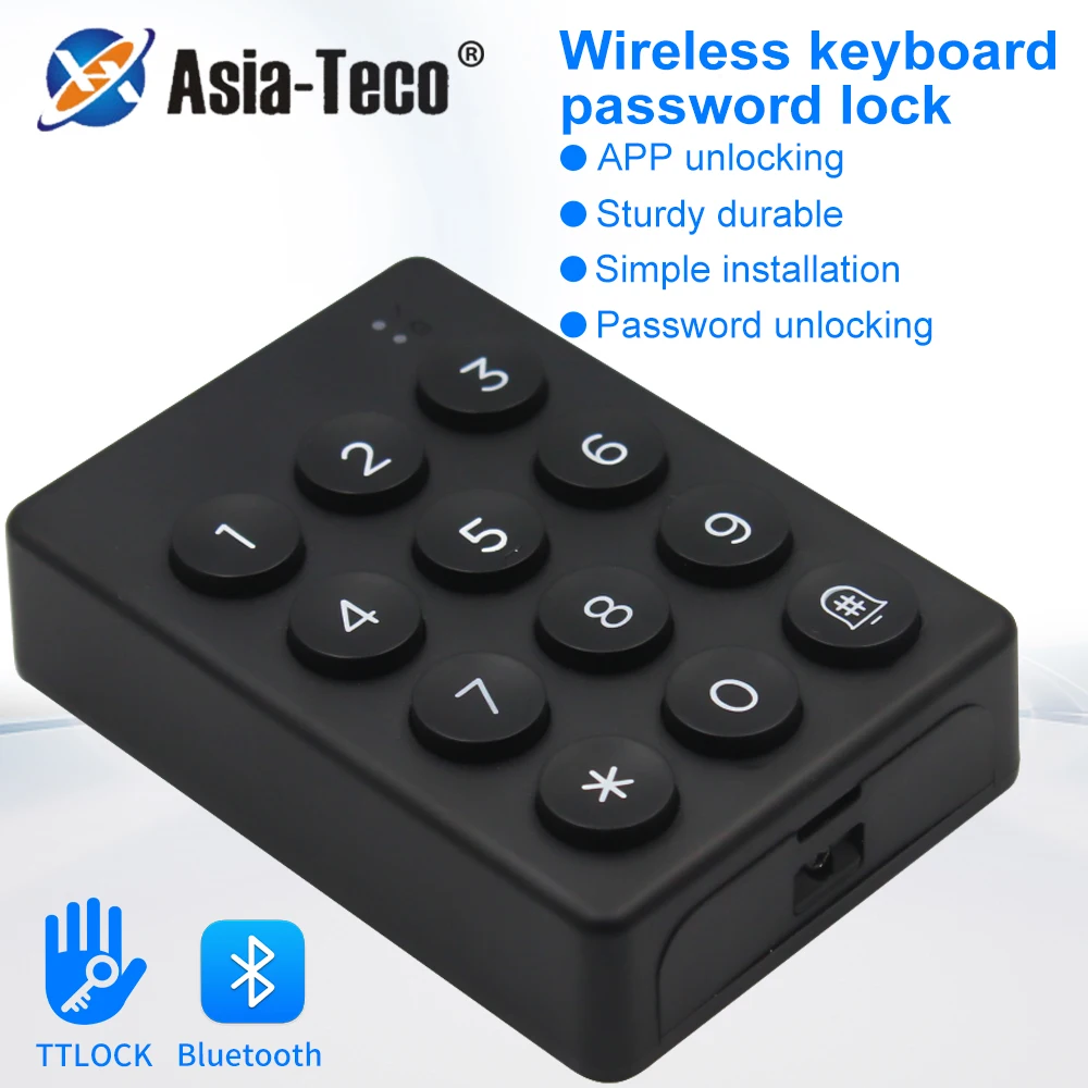 

TTLOCK App Wire Free Digital Keyboard Can Be Used In Conjunction With Intelligent Concealed Wireless Fingerprint Lock Of Ttlock