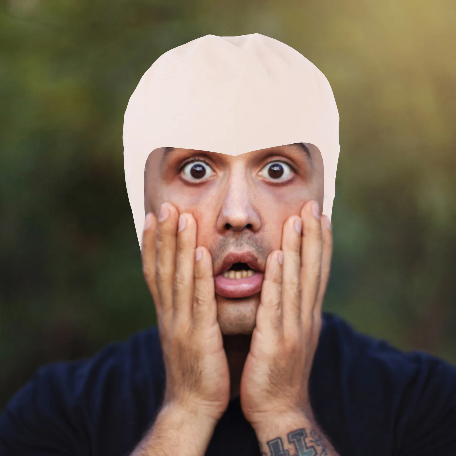Gorro calvo de látex duradero, ambiental, Cosplay de Halloween, atractivo, talla única, se adapta a la mayoría de los accesorios de fiesta ligeros y fáciles de usar