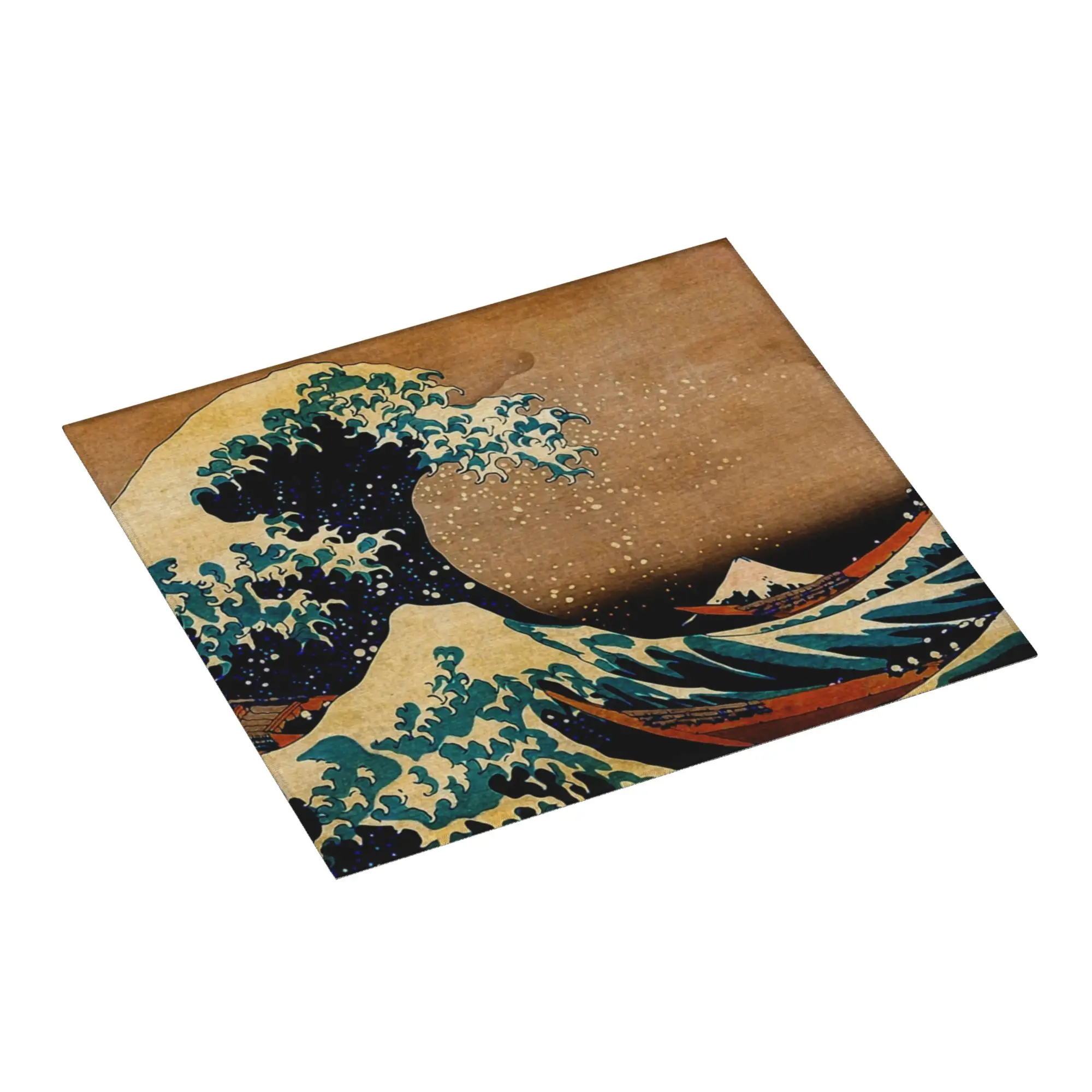 Drying Mat For Kitchen The Great Wave off Kanagawa Barware Tableware Oil Proof Reusable  Washable Kitchen Sink Drying Pad