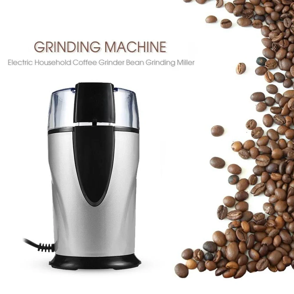 Electric Coffee Grinder Stainless Steel Blades Spice Maker Eu Plug