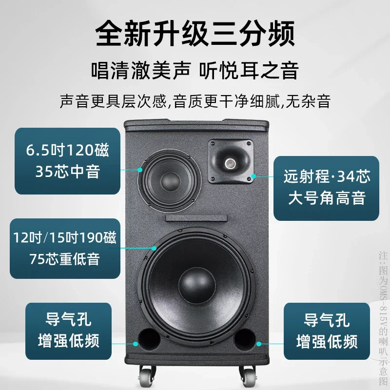 

For 812V815V Outdoor Overweight Bass Sound High Power Square Dance Stage Performance Large Speaker