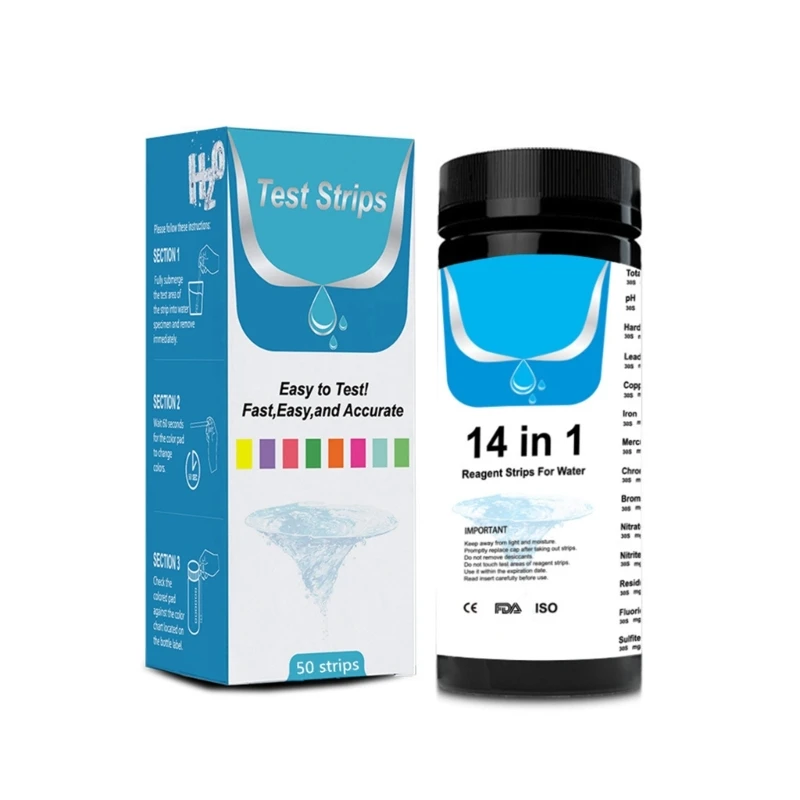 14 in1 carta reattiva per il PH della piscina cloro residuo PH alcalinità durezza Drop Shipping