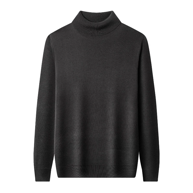 100% سترة الكشمير المعنقة الرجال الشتاء سميكة رداء علوي من الصوف عالية الياقة معطف شتاء الرجال #5