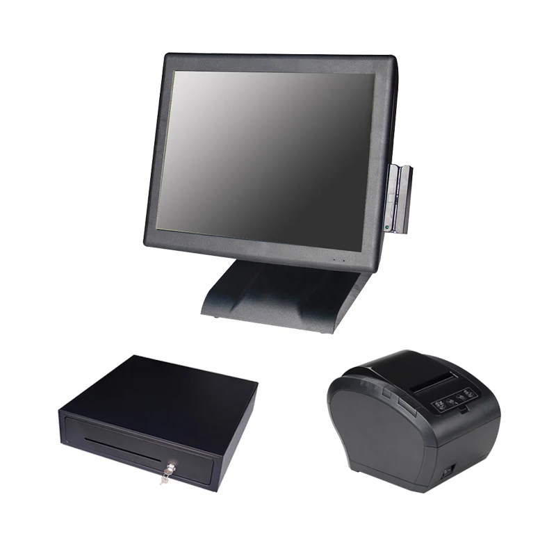 

Touch Terminal Pos Solutions /all in one touch panel computer with customer display printer for register