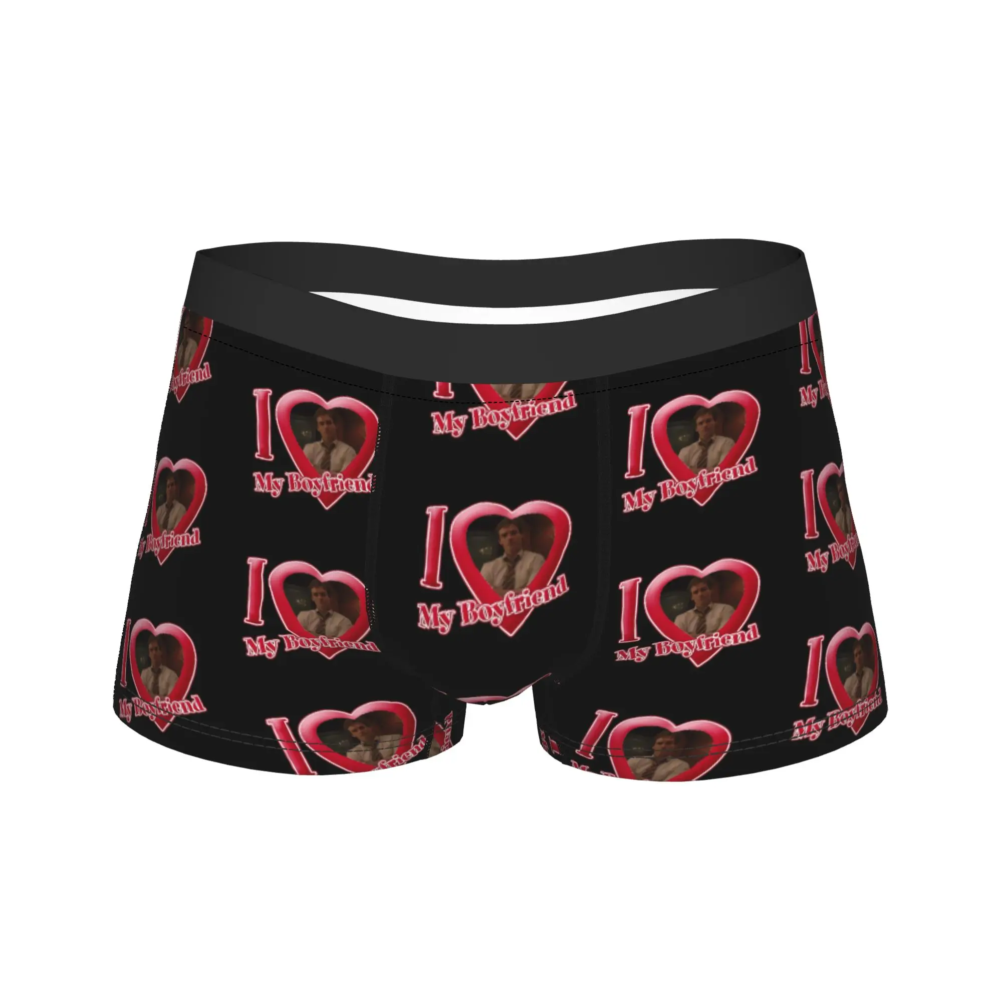 Humor Boxer House MD James Wilsons Shorts Höschen Slips Herren Unterwäsche I Love My Boyfriend Weiche Unterhose für Männer Übergröße
