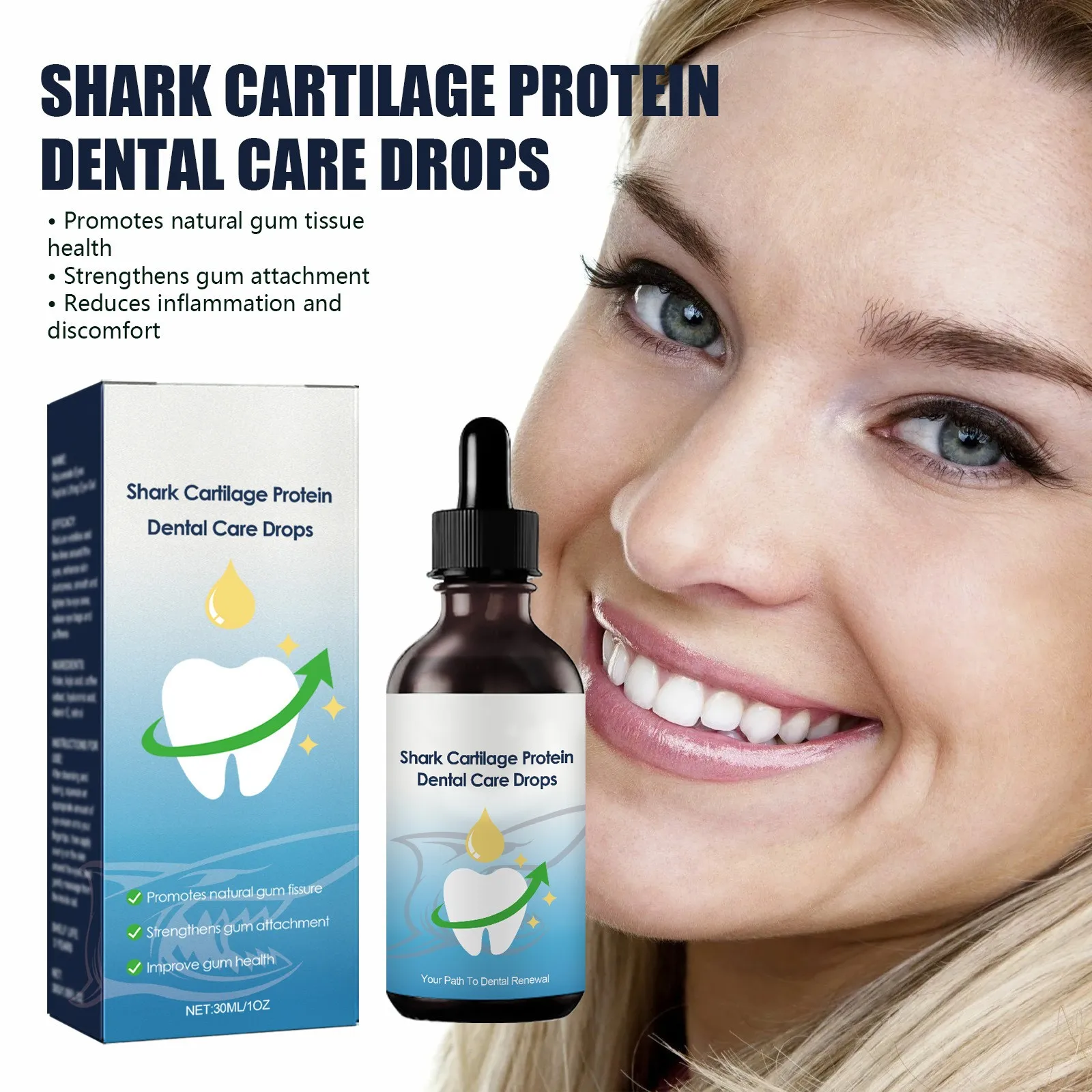 

Care Drops, Deep Cleaning Of Tooth Stains, Tartar, Swollen Gums Care 30ML