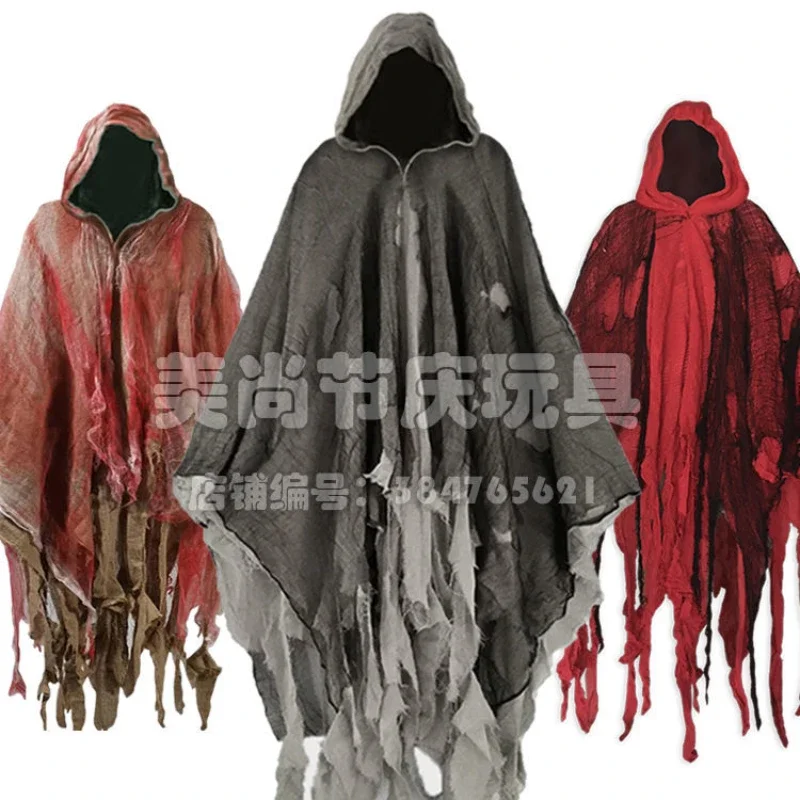 Halloween Adult horror cloak costume props haunted house secret room dance performance cos scary ghost clothes