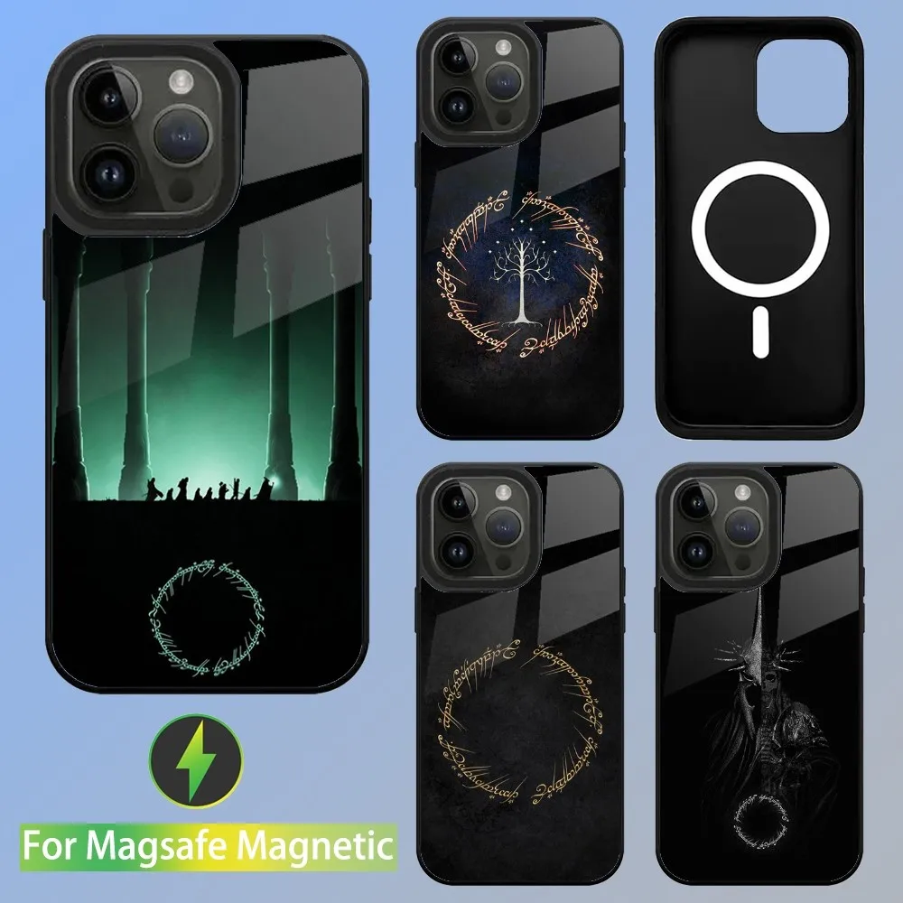 The L-Lord of the R-Rings Phone Case For iPhone 15,14,13,12,11,Plus,Pro,Max Mini Magsafe Magnetic Wireless Charging