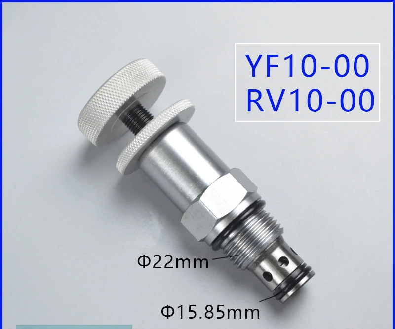 

Hydraulic Pressure Regulating RV10-00 Direct-acting Large-handle Threaded Cartridge Relief Valve YF10-00