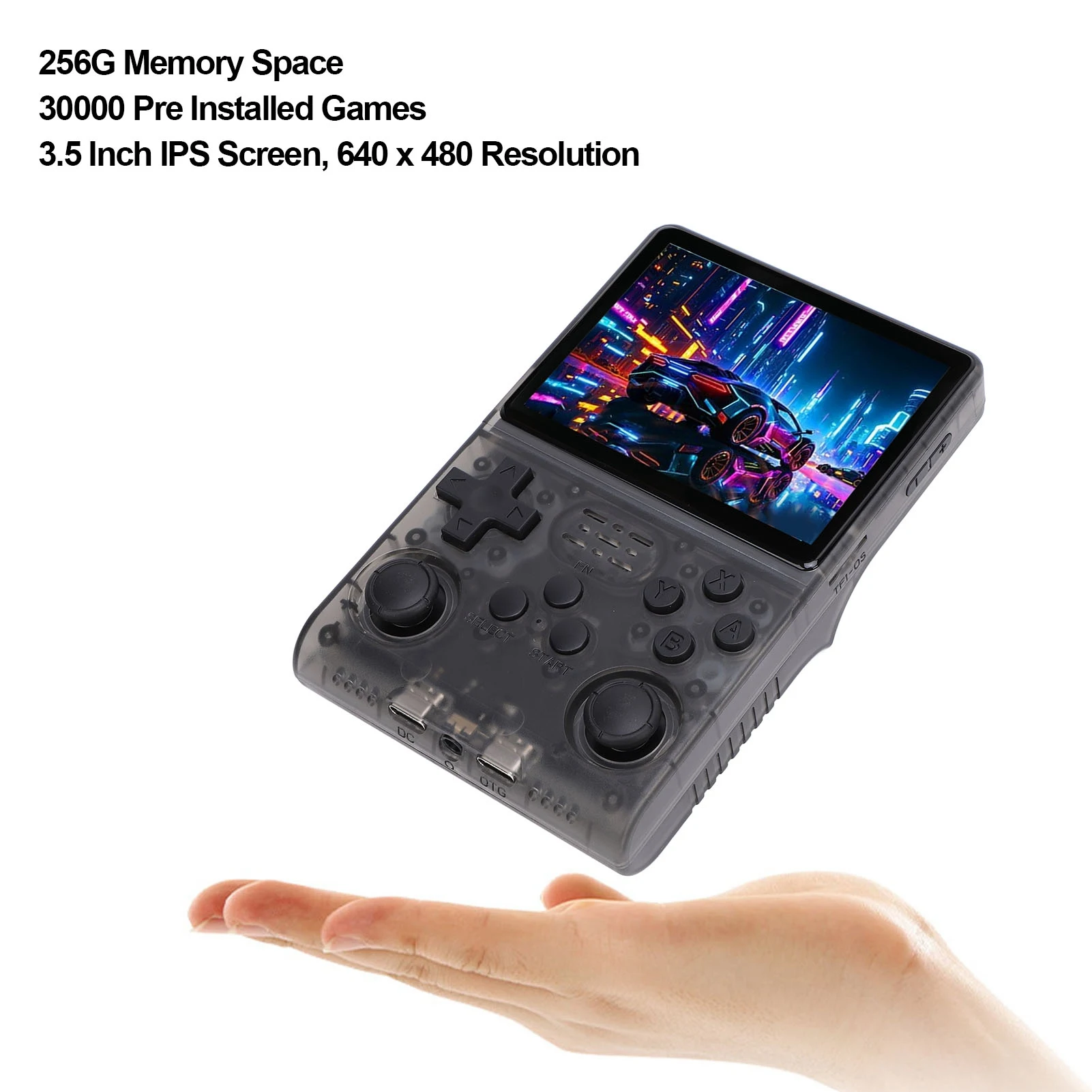 

Retro Gaming Console Built in 45 Emulator Handheld Game Console 3800mAh Battery Support OTG Function for Daily Entertainment