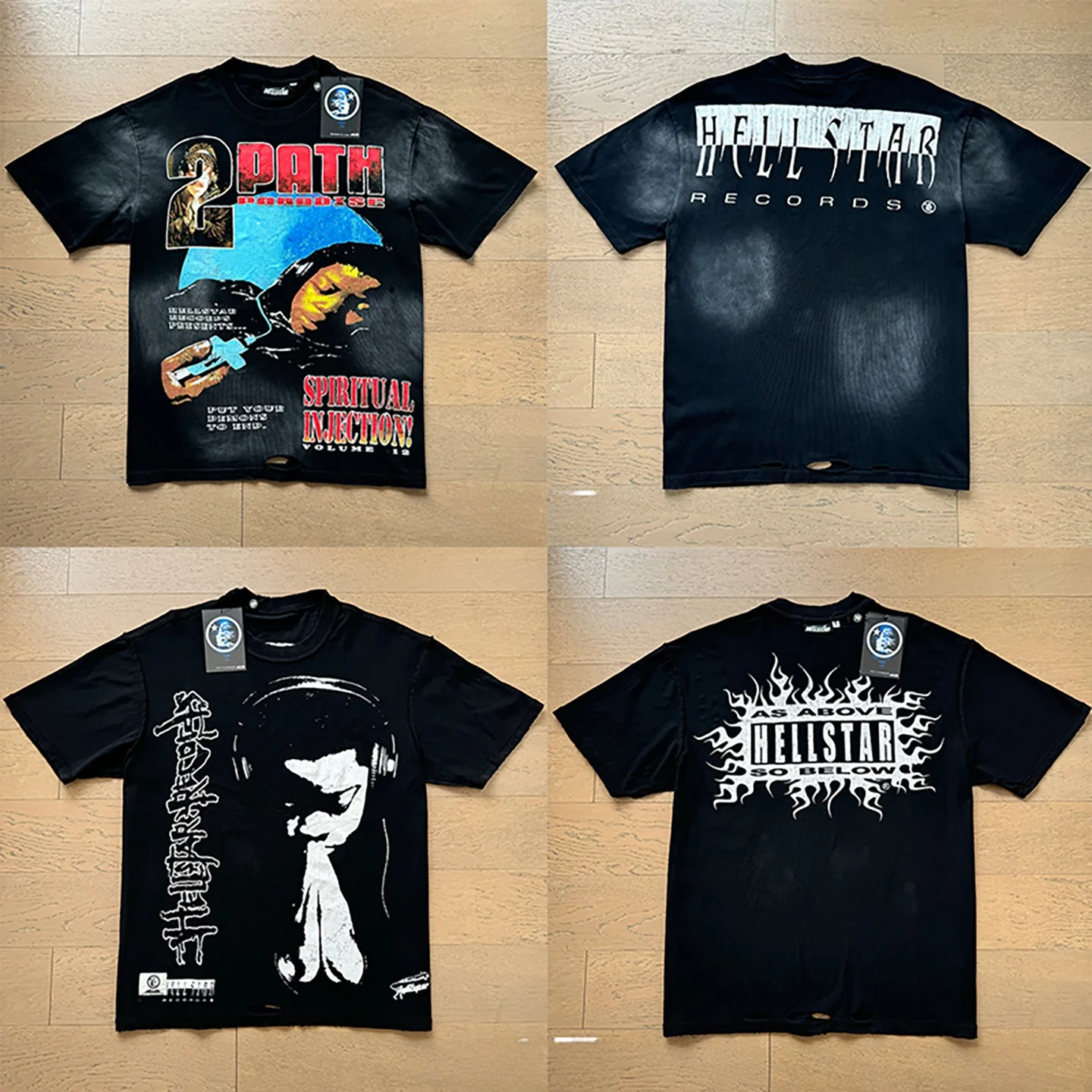 

Футболка Waed Vintage American High Street с принтом Silent Portrait, трендовая, повседневная, свободного кроя