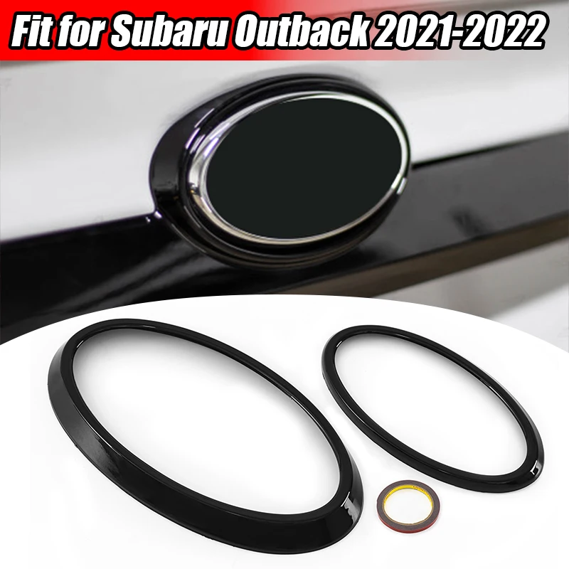 Vorne Hinten Auto Logo Emblem Abzeichen Ring Dekoration Abdeckung ABS Auto Aufkleber Zubehör Fit Für 2022 + Subaru XV Forester Outback – Detail 12