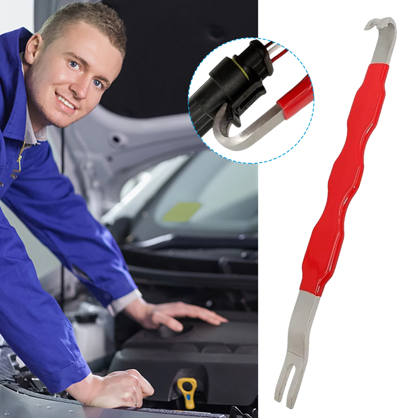 

Universal Plug Connector Remover Double-Head Automotive Connect Removal Tool DIY Remove Puller for Most Vehicle Wiring Systems