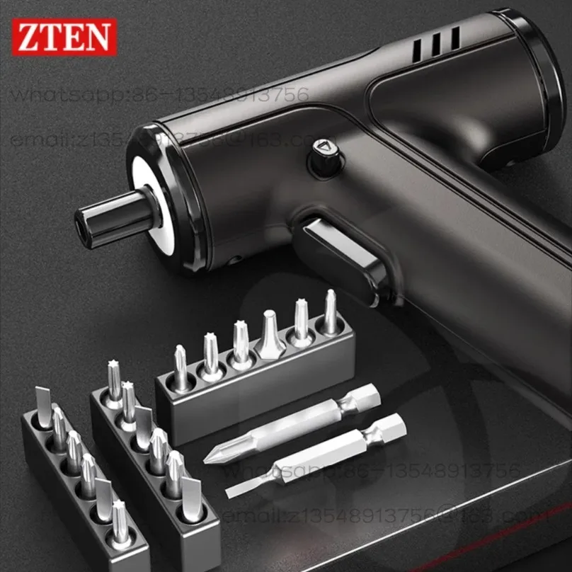 German precision electric screwdriver, rechargeable wireless screwdriver set, powerful impact power tool set