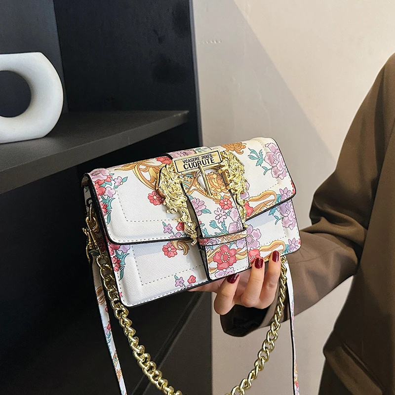 Bolso cruzado clásico de alta costura para mujer, bolso de cuero Vintage de lujo, hombro de gama alta