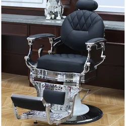 Professional Barbershop Luxury Barber Chair Swivel Lift Shave Barber Chair Perm Comfort Cadeira De Barbeiro Salon Furniture