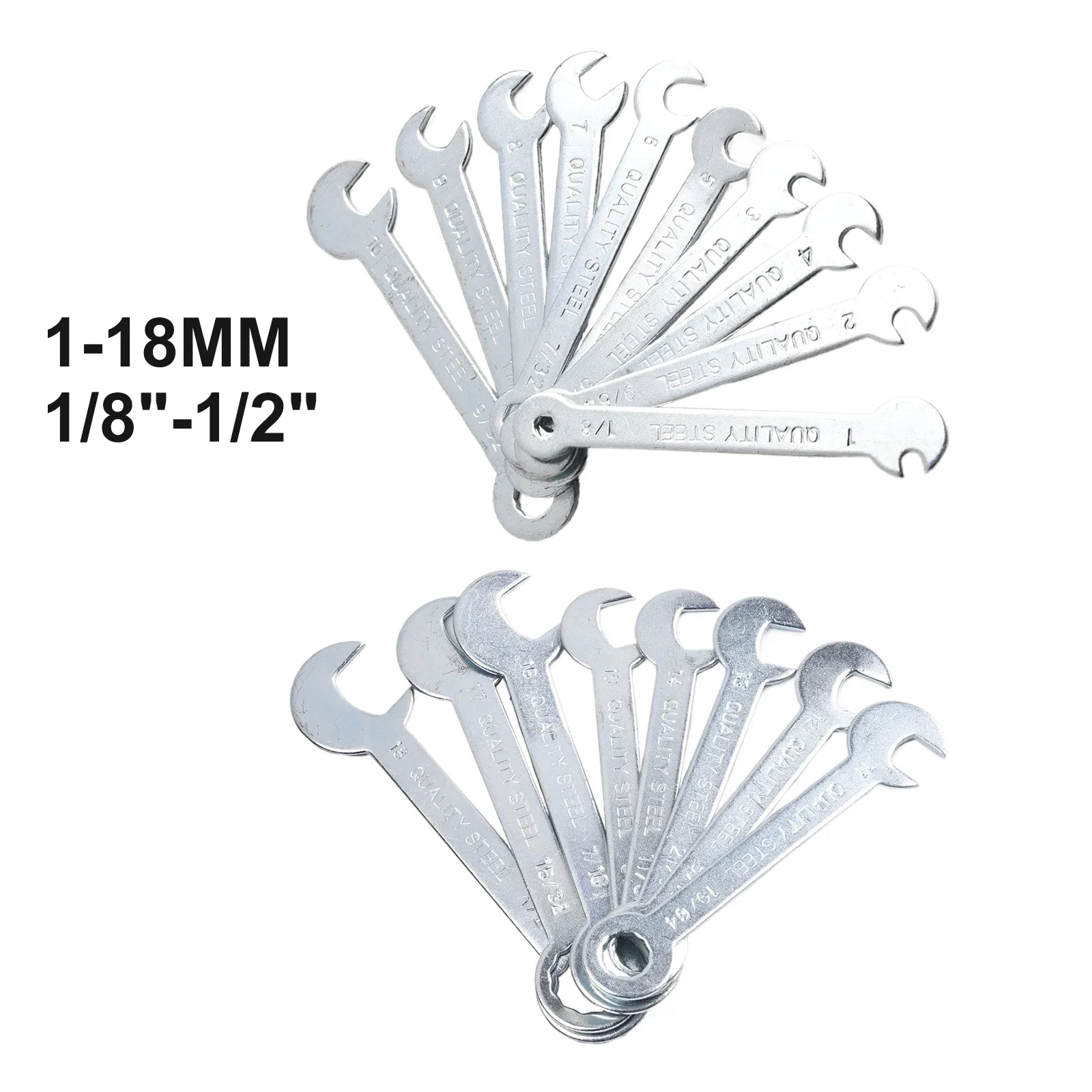 

18Pcs/set 1-18mm Mini Box Ratchet Wrench Set Portable High Hardness And Strong Torque Spanner Repair Tool Part Accessories