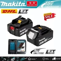 18V Original Makita battery, 6.0Ah, rechargeable lithium battery, replacing Makita 18V BL1830, BL1850 Makita power tool battery