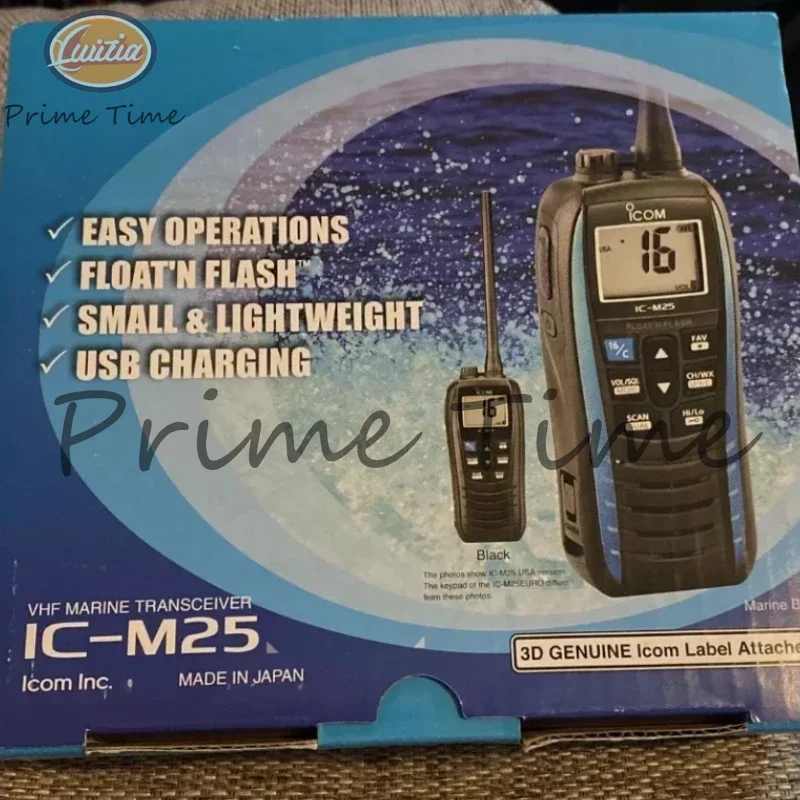 Icom IC-M25 5W Portable Marine Radio VHF Handheld LCD Lightweight Waterproof