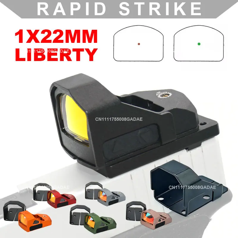 

Swamp Liberty 1×22 Red Dot Sight High-quality Replicas 3 MOA Compact Reflex Optic Sight Scope for G17/G19 Pistol Handgun Rifle