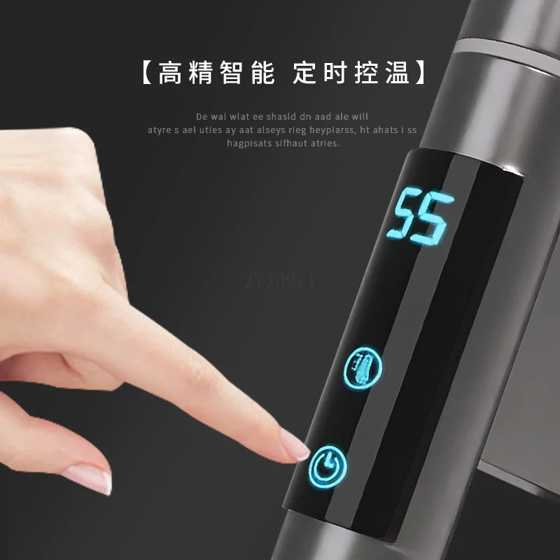 Intelligent electric towel rack Rotation angle Timed temperature control Digital display Bath towel rack Household clothing