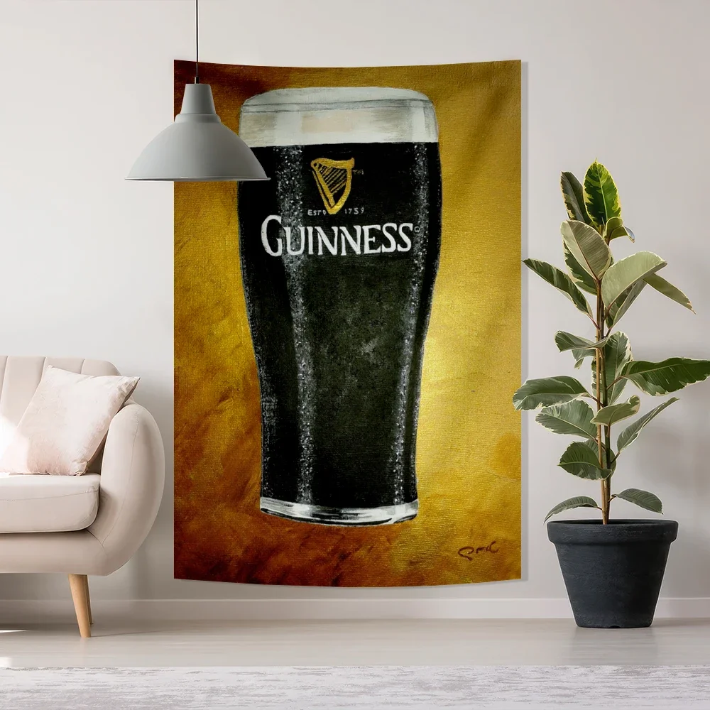 3x5ft  Beer The World's No. 1 Stout Brand Tapestry for Home Decor College Dorm Bedroom Living Room Party Decorations