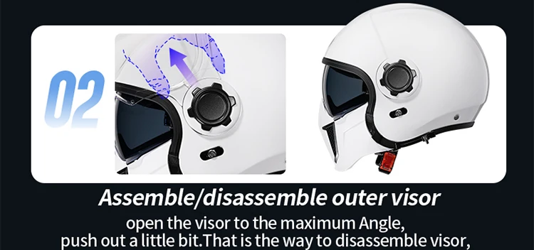 Modular Motorcycle Helmet Full Face Open Face Retro Helmets DOT ECE APPROVED CYRIL OP12A Capacete De Moto Masculino