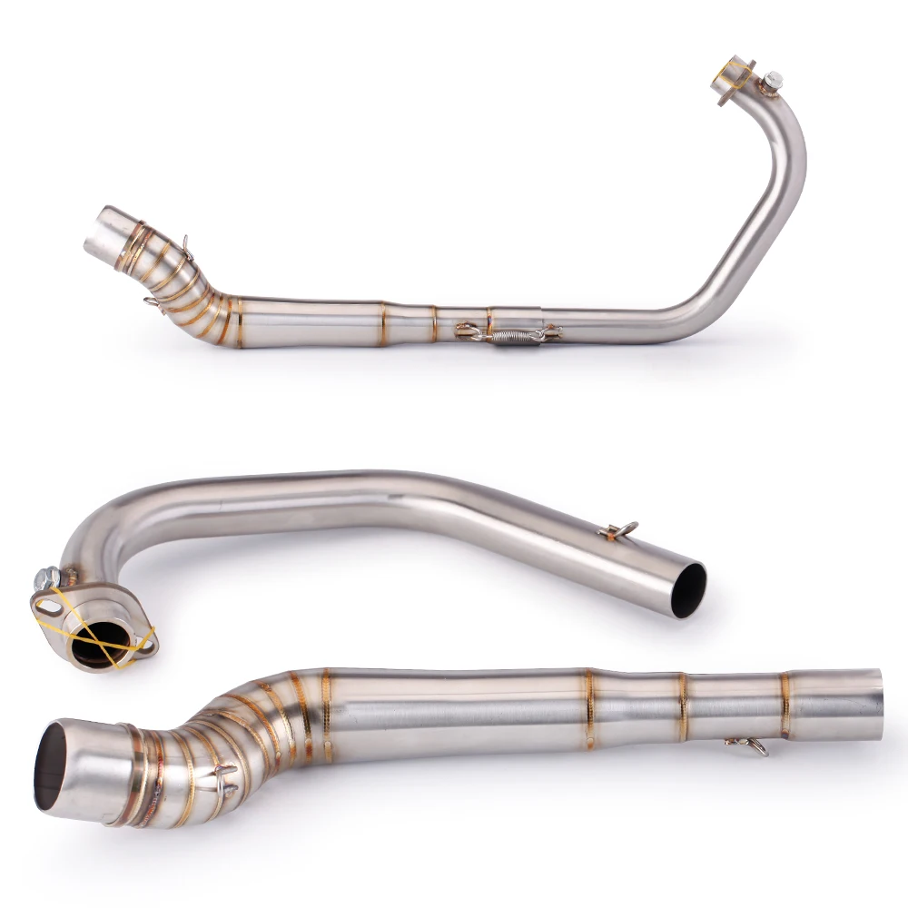 

Для Suzuki RAIDER R150 мотоциклетная выхлопная система Escape Moto Slip On Front Link Pipe Connect 51 мм глушитель трубка из нержавеющей стали