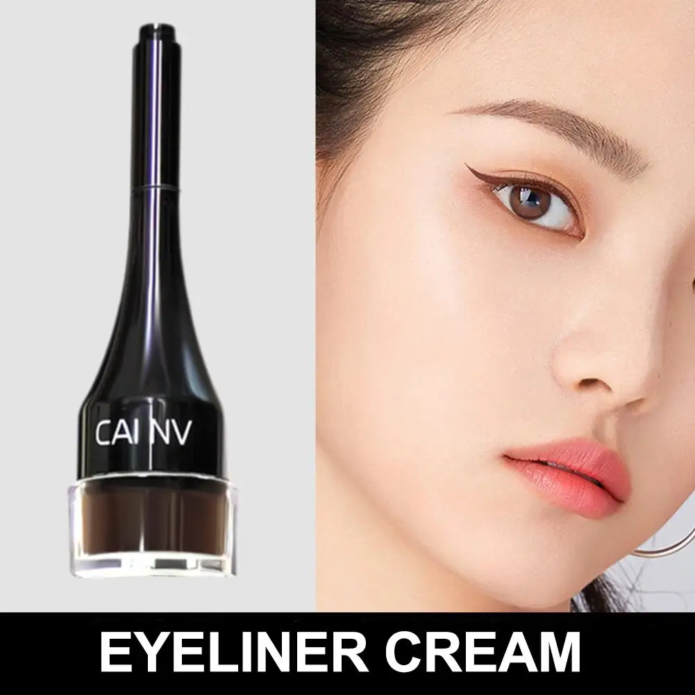 Eyebrow Pomade Brow Natural Dyeing Brow Tinted Waterproof Enhancers Gel Sculpted Brow Cream Lasting Long Eyeliner X3y9