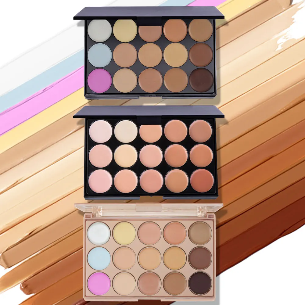 POPFEEL Palette di correttori a 15 colori: copertura impeccabile per imperfezioni, contorni e correttori di tatuaggi |   Scegli tra 3 Versatili.