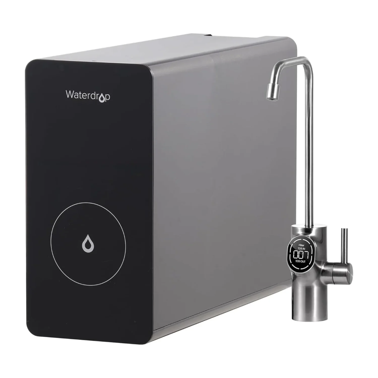 Waterdrop D6 Reverse Osmosis Water Filter, 600 GPD Under Sink Tankless RO Water Filter System, 2:1 Pure to Drain