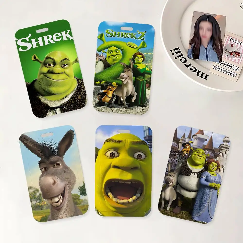 

Movie S-Shreks ID Badge Holder With Lanyard Neck Strap For Office School Name Card Credentials Case