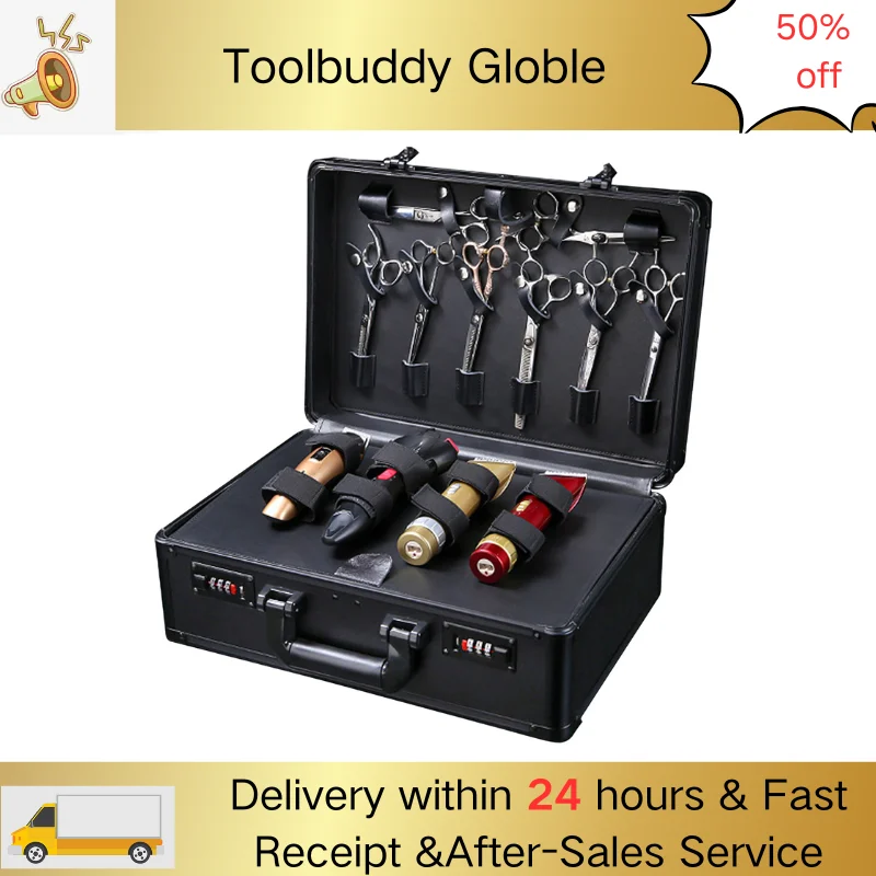 

Modern Professional Hairdressers Toolbox Clear View Large Capacity Hairdressing Tools Store Box For Hairdressers