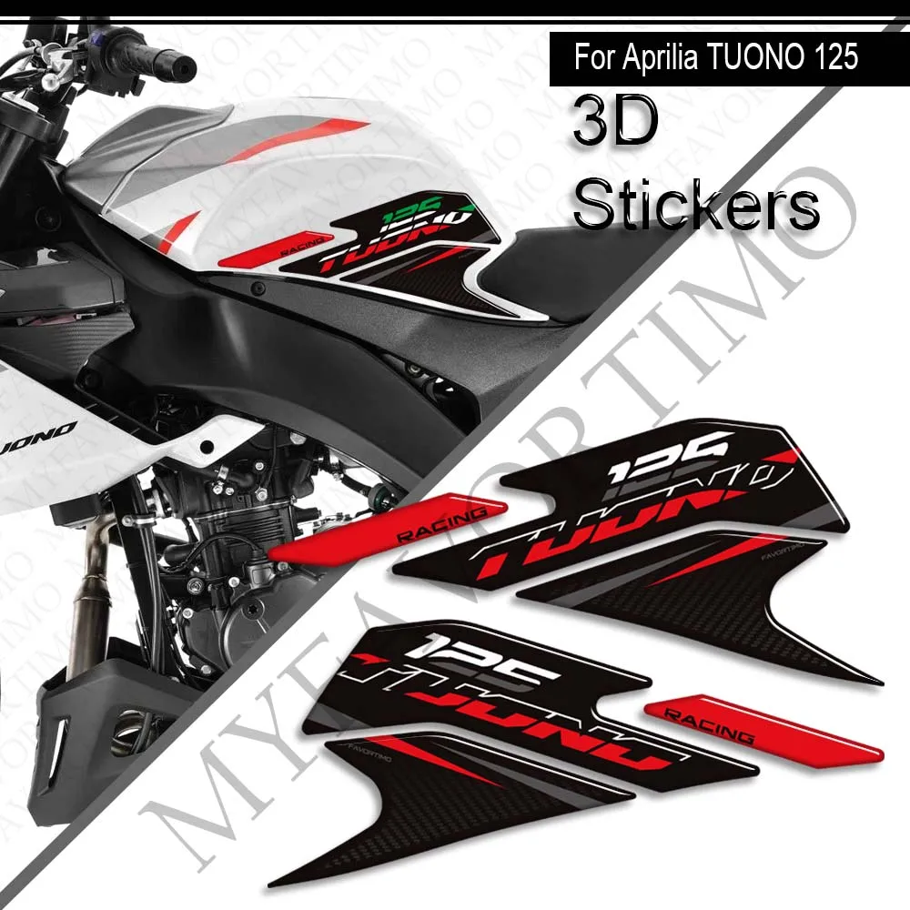 

Motorcycle For Aprilia TUONO 125 Tank Pad TankPad Cap Bike Grips Gas Fuel Oil Kit Knee Protection 3D Stickers Decals Protection