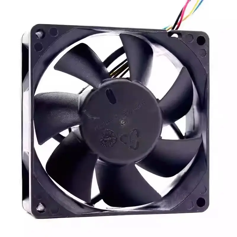 80mm High Speed ​​Fan for AVC DATB0825B2S 80mm PWM Cooling Fan 12V 0.84A, 6000 RPM, Precision Double Ball Bearings, 4 Wires