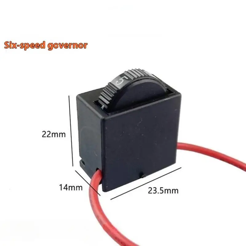 

12A 250V Electric Angle Grinder Power Tool AC220V 6 Speed Regulation Controller Switch For Electric Grinder DR2-6/1FE