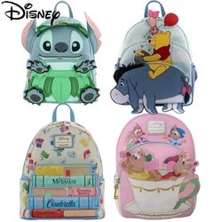 In Stock Loungefly Disney Eeyore Pooh Bear Mini Travel Backpack Cute Cartoon Character Lady Phone Bag Student Kids Gifts
