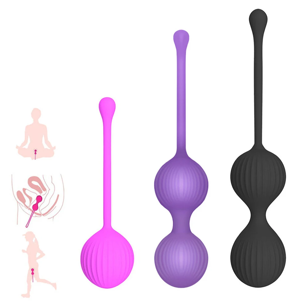 3PCS Safe Silicone Smart Kegel Ball Ben Wa Egg Vagina Tighten Exercise Sex Toy for Women Vaginal Geisha