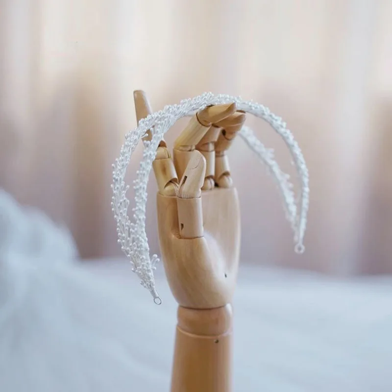 SLBRIDAL Handmade Ins Style Luxury Rhinestone Crystal Flower Bridal Tiara Headband Wedding Bridesmaids Crown Women Hair Jewelry