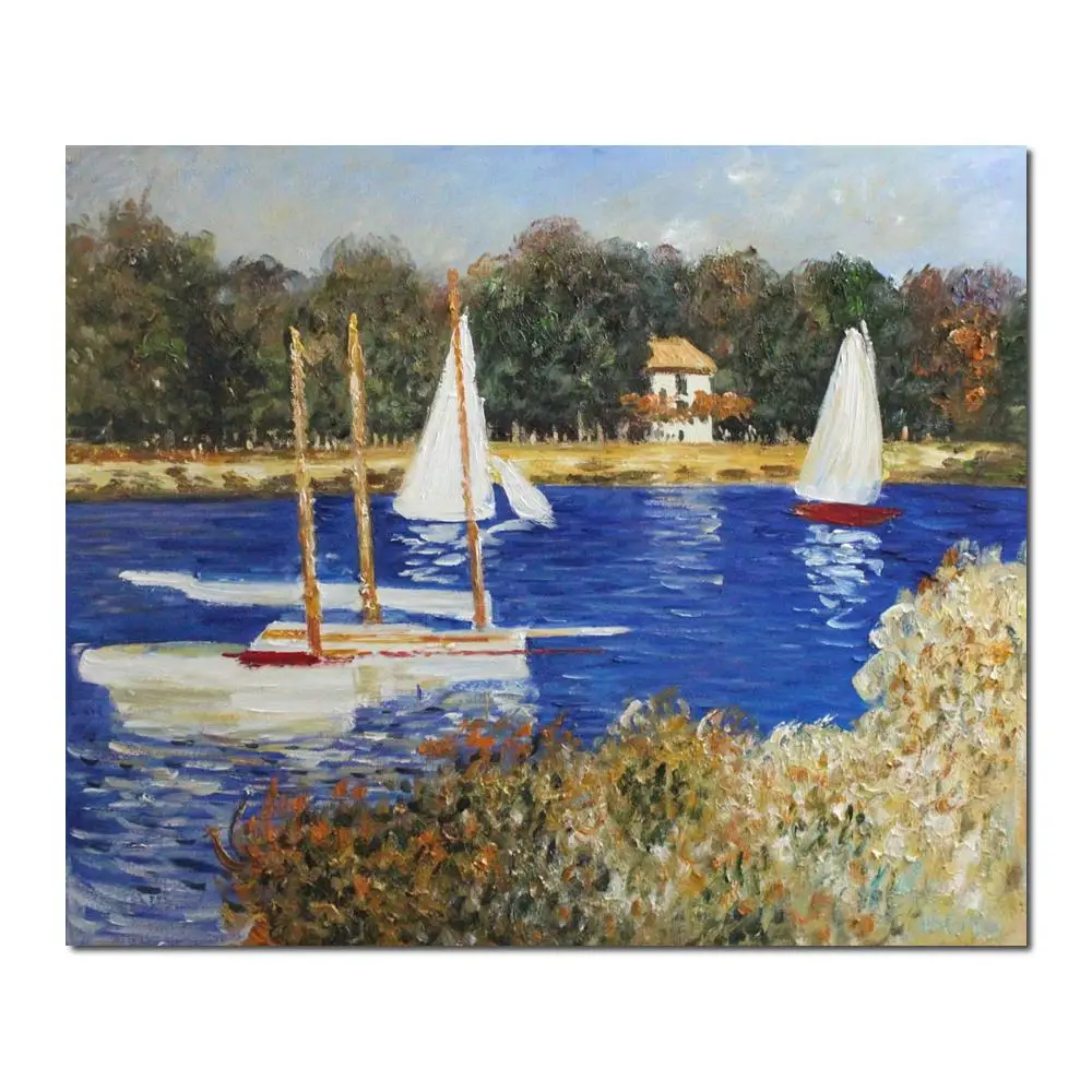 

High quality Claude Monet modern art Bassin Argenteuil Oil paintings reproduction hand painted