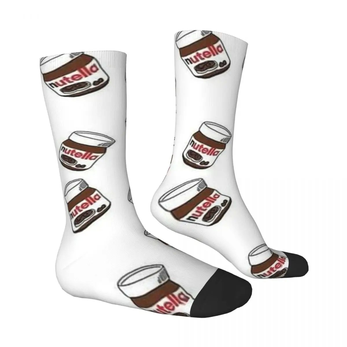 Nutella Stockings Girls Food Pattern Socks Warm Soft Leisure Socks Winter Cycling Anti Bacterial Pattern Socks Gift