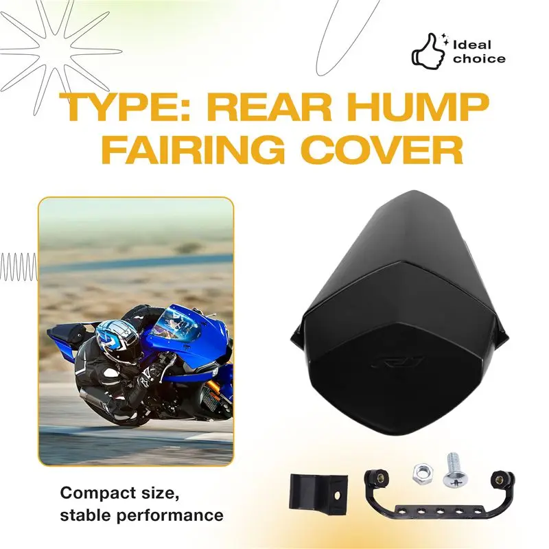 A22E-Motorcycle Rear Hump Fairing Cover Passenger Seat Cowl For Yamaha YZF1000 R1 2015-2019 view 6